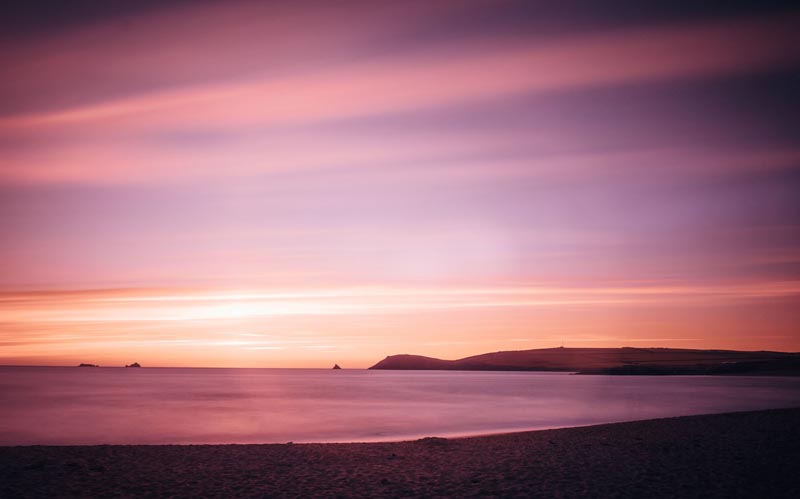 Sunset on the beach