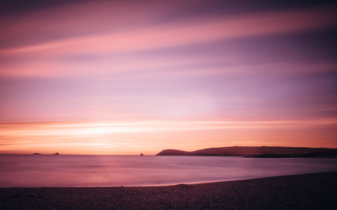 Sunset on the beach